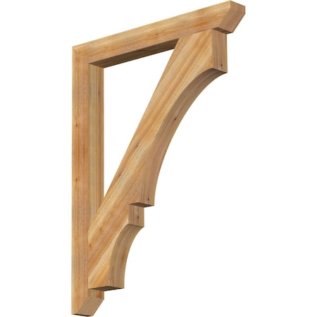 Balboa Slat Rough Sawn Bracket, Western Red Cedar, 4W X 36D X 48H